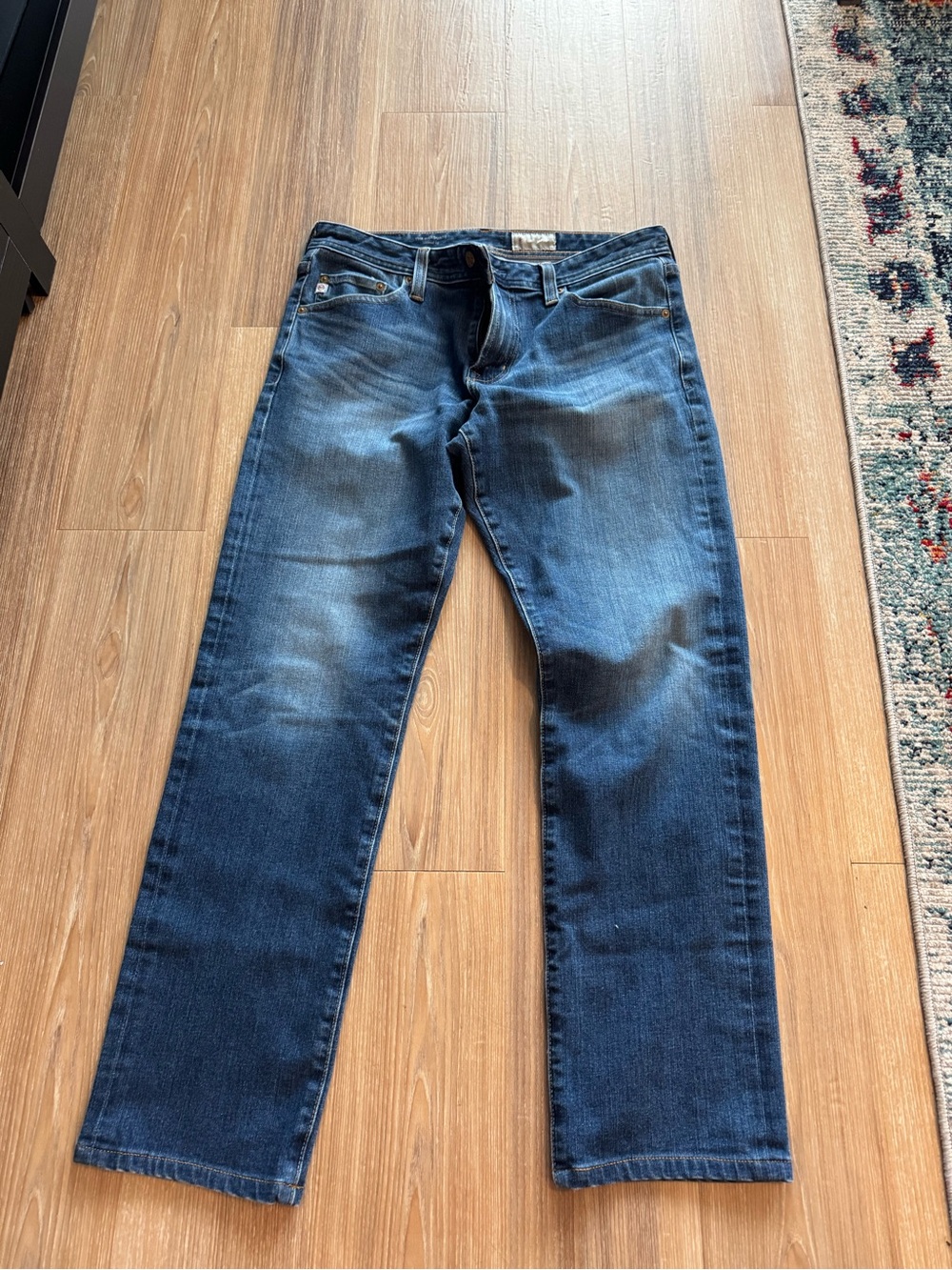 Ag Adriano Goldschmied Men's Indigo Straight Jeans